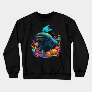 Whale Halloween Crewneck Sweatshirt